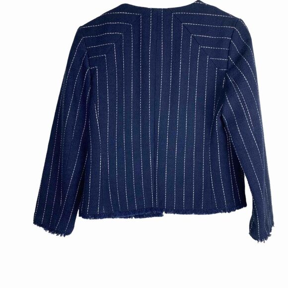 Banana Republic Boucle Textured Open Front Jacket size 6  NEW - Picture 2 of 11